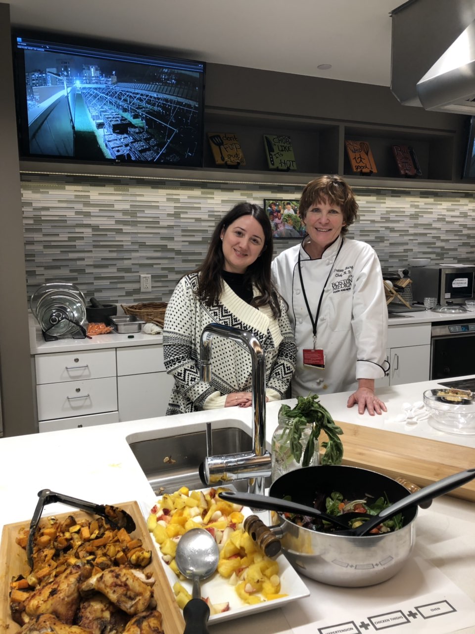Mε την Tracey Burg, Culinary Nutrition Manager στο Teaching Kitchen, Boston Medical Center