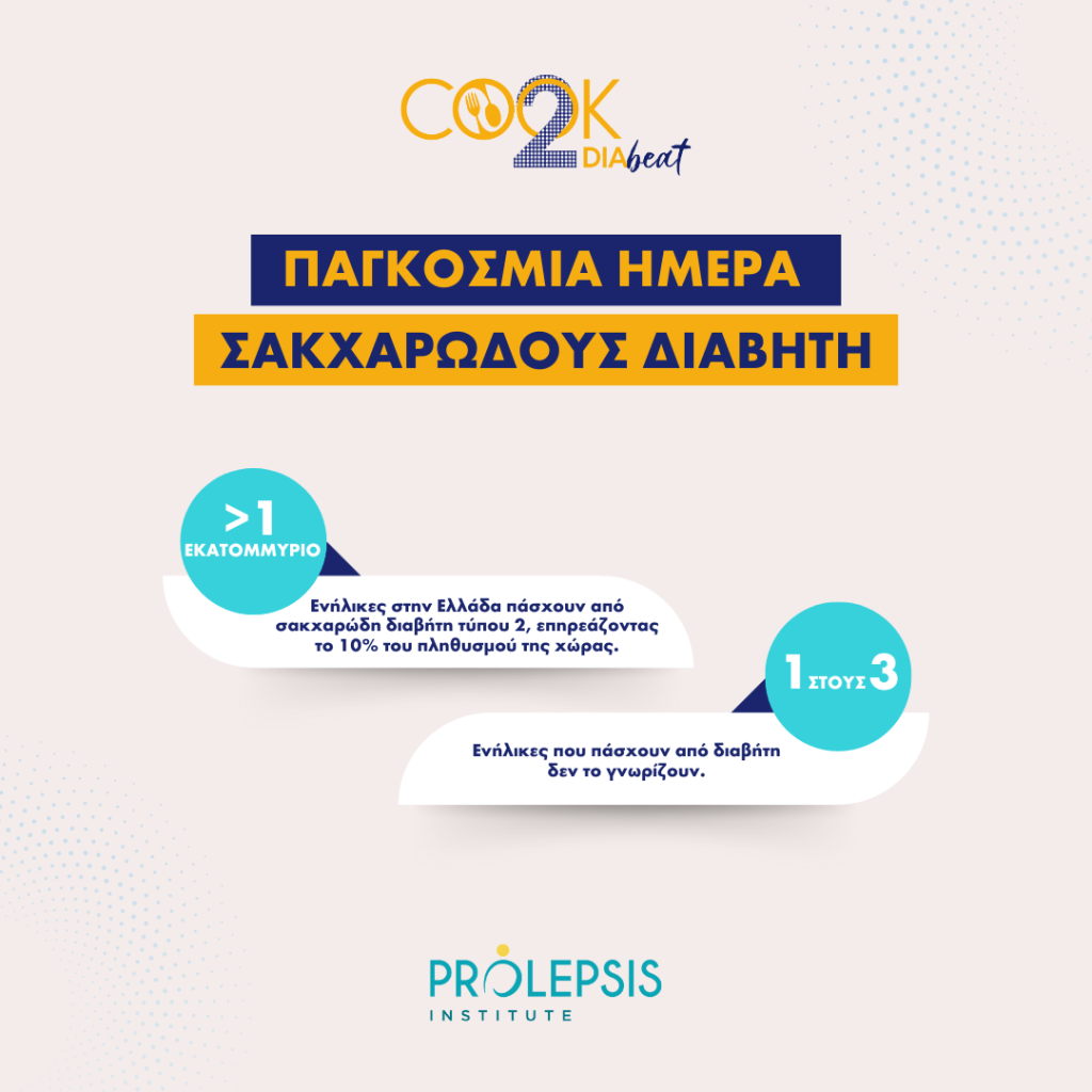 Παγκόσμια Ημέρα Σακχαρώδους Διαβήτη – Ευρωπαϊκό πρόγραμμα Cook2DIAbeat