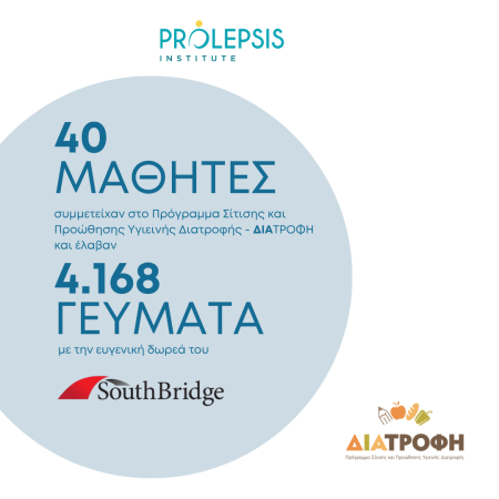 Η SouthBridge δίπλα στο Πρόγραμμα ΔΙΑΤΡΟΦΗ και σε μαθητές που έχουν ανάγκη για 8η συνεχόμενη σχολική χρονιά